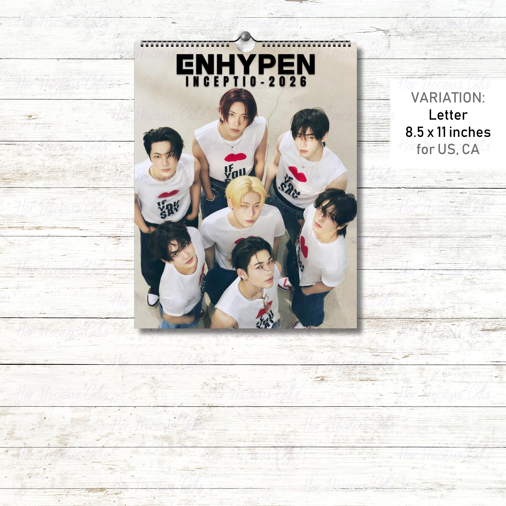 Enhypen Inceptio 2026 Calendar