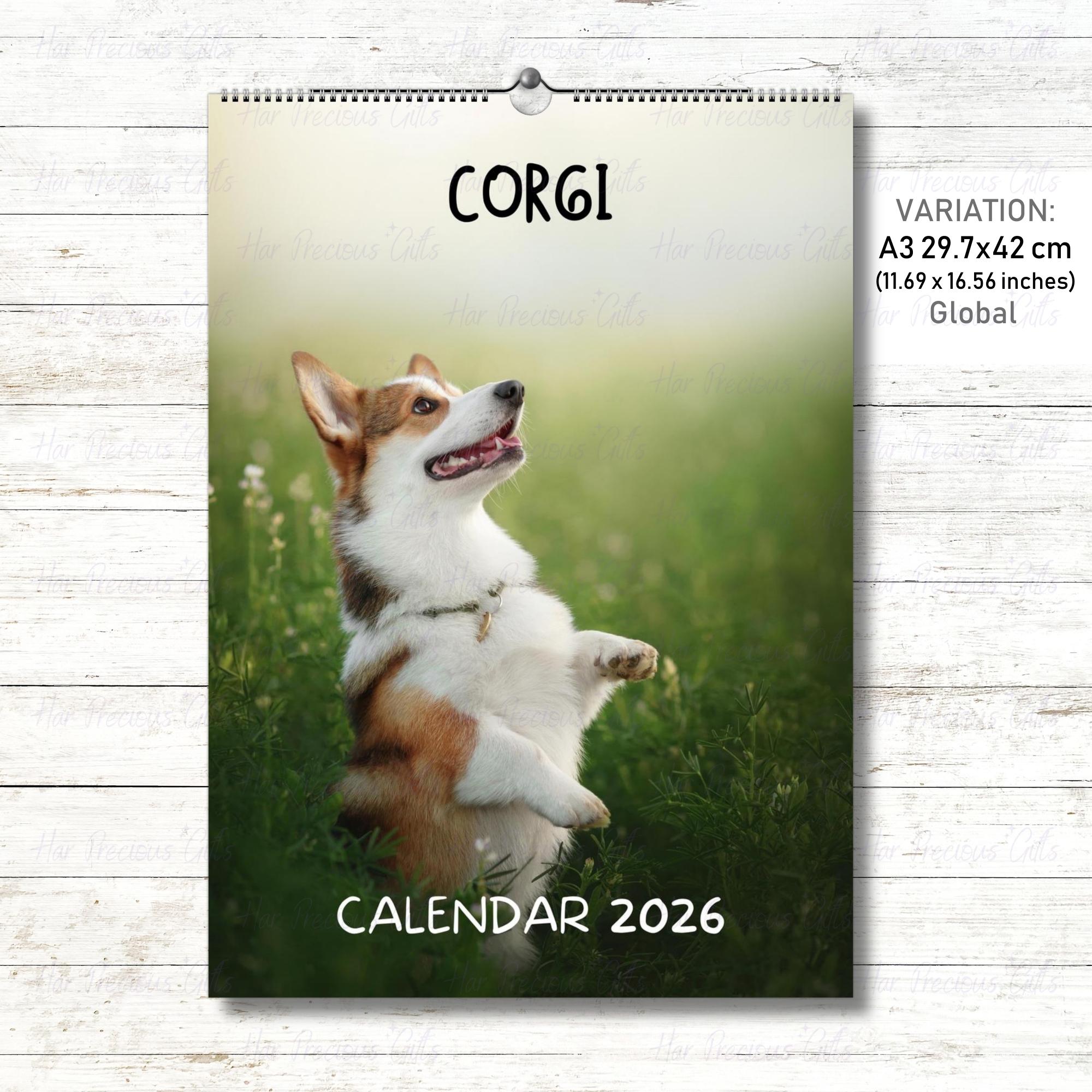 Corgi Calendar 2026