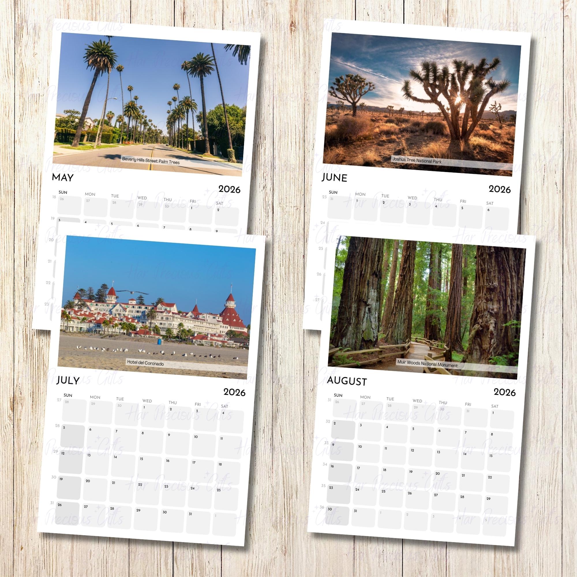 California Calendar 2026