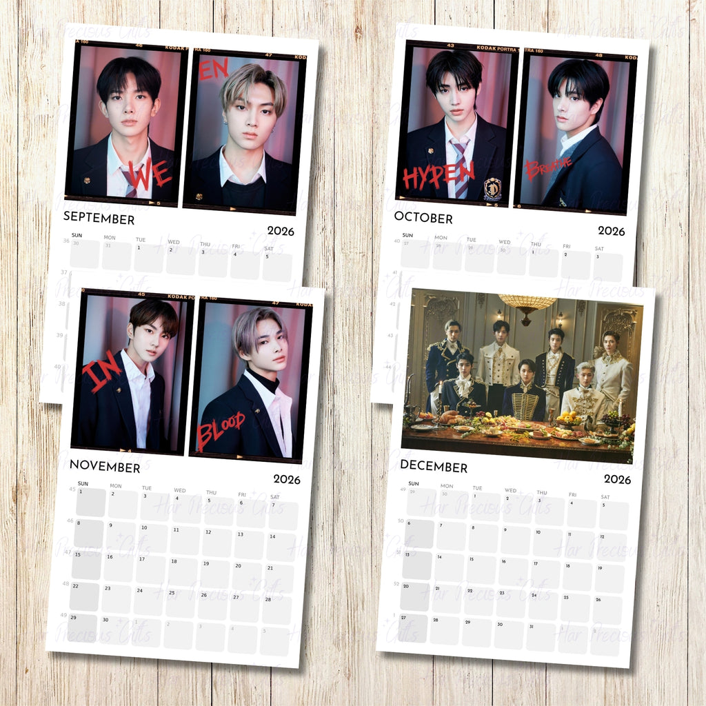 Enhypen 2026 Calendar