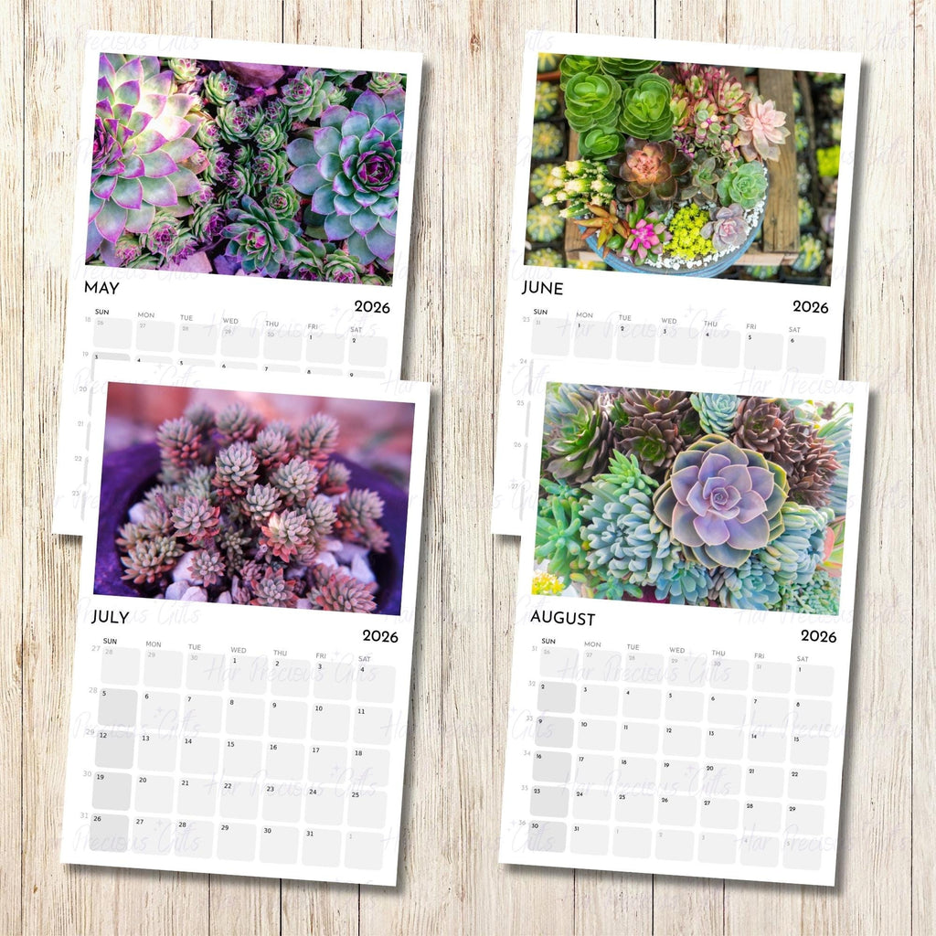 Succulents Calendar 2026