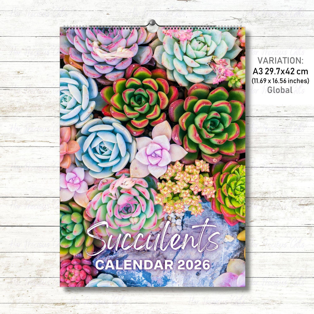 Succulents Calendar 2026