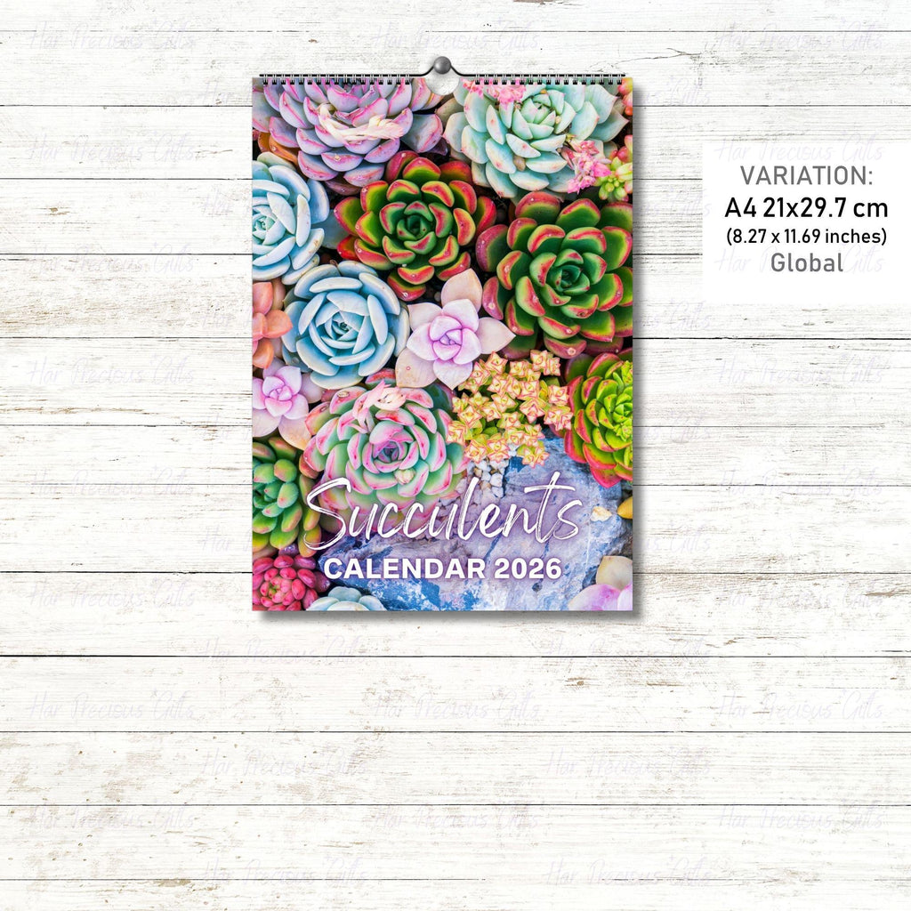 Succulents Calendar 2026