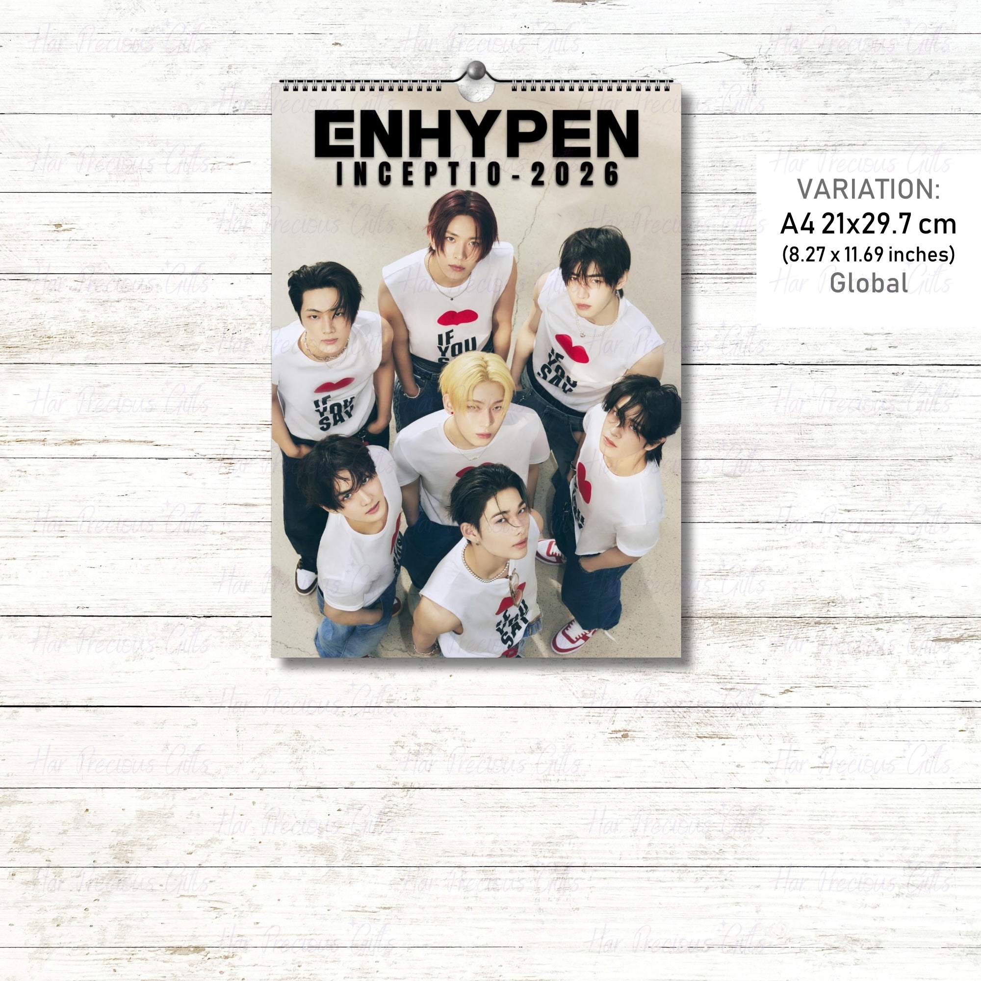 Enhypen Inceptio 2026 Calendar