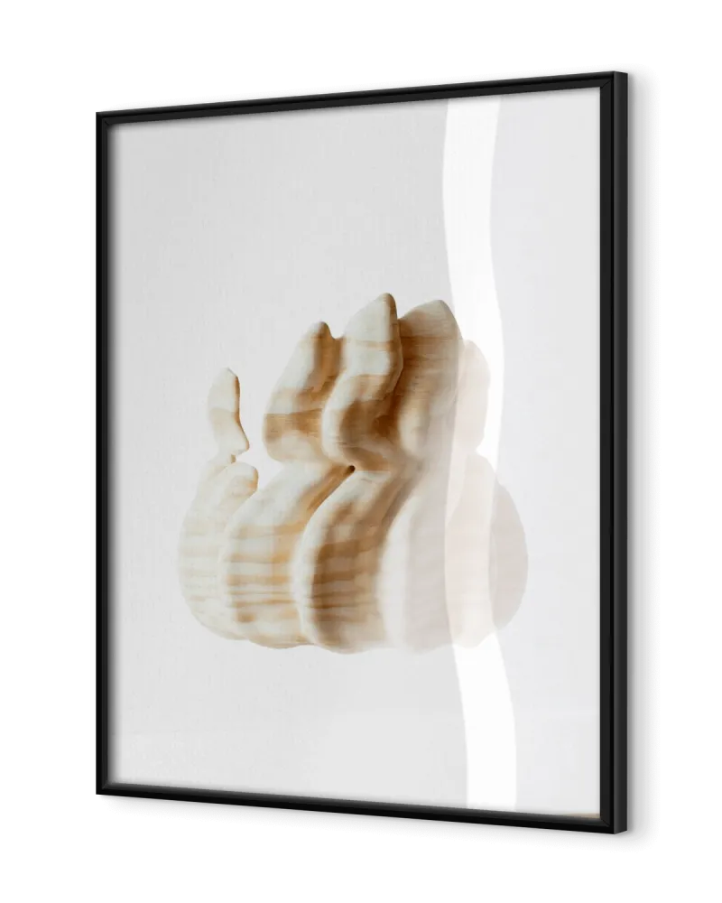 Matte Wooden Framed Poster  - White Wood, Classic Wood