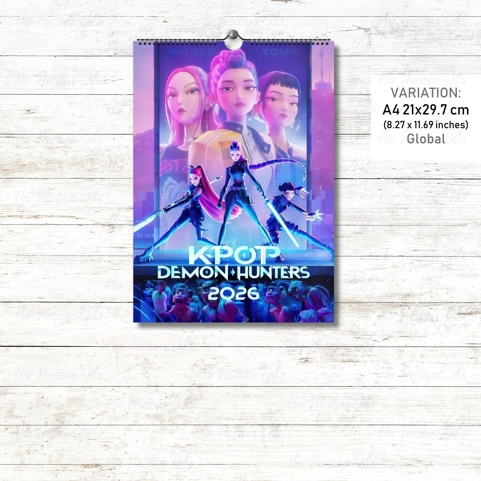 K-pop Demon Hunters 2026 Calendar