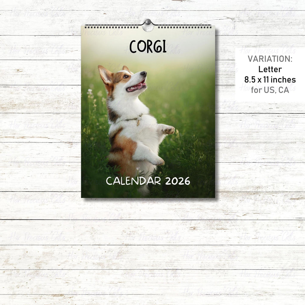 Corgi Calendar 2026