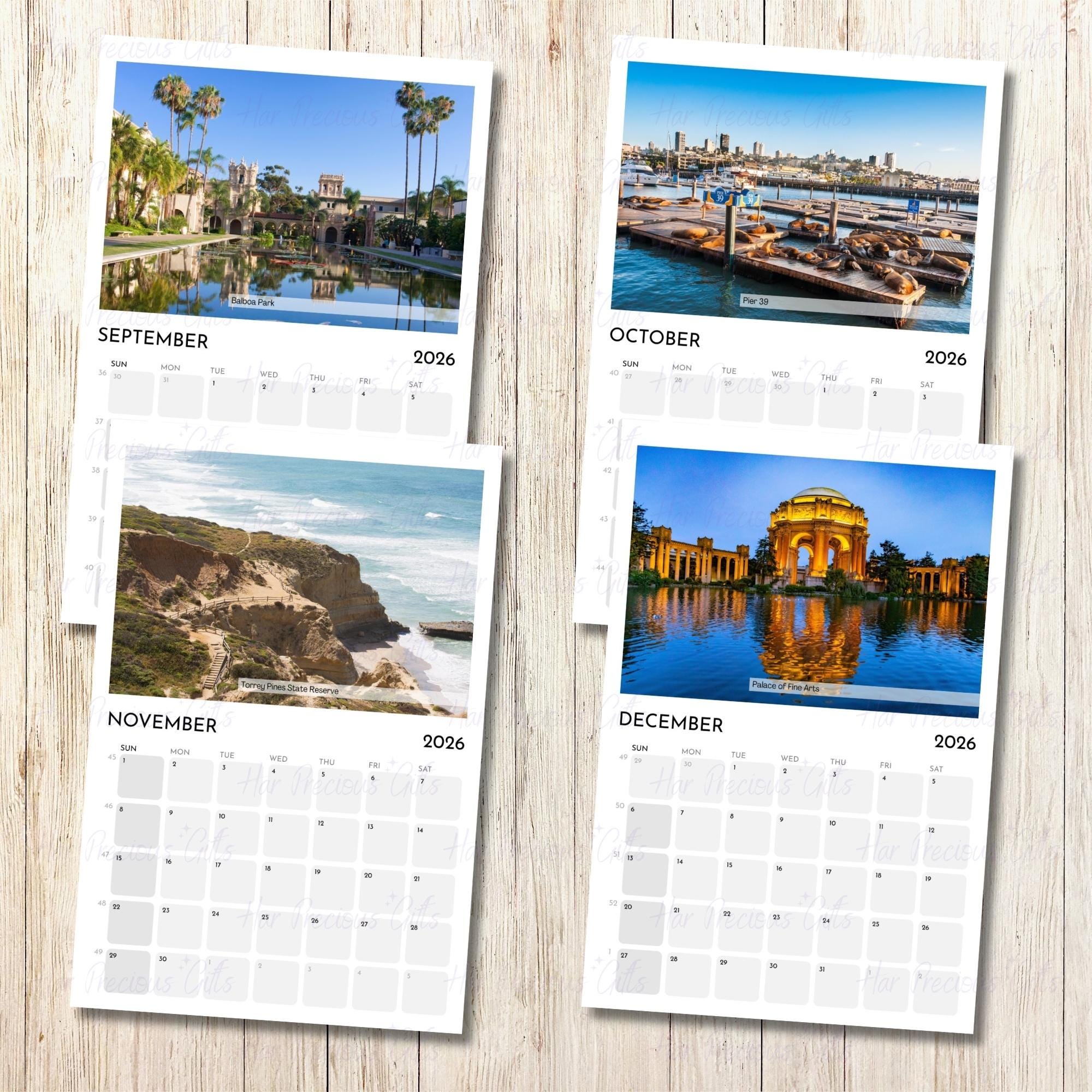 California Calendar 2026