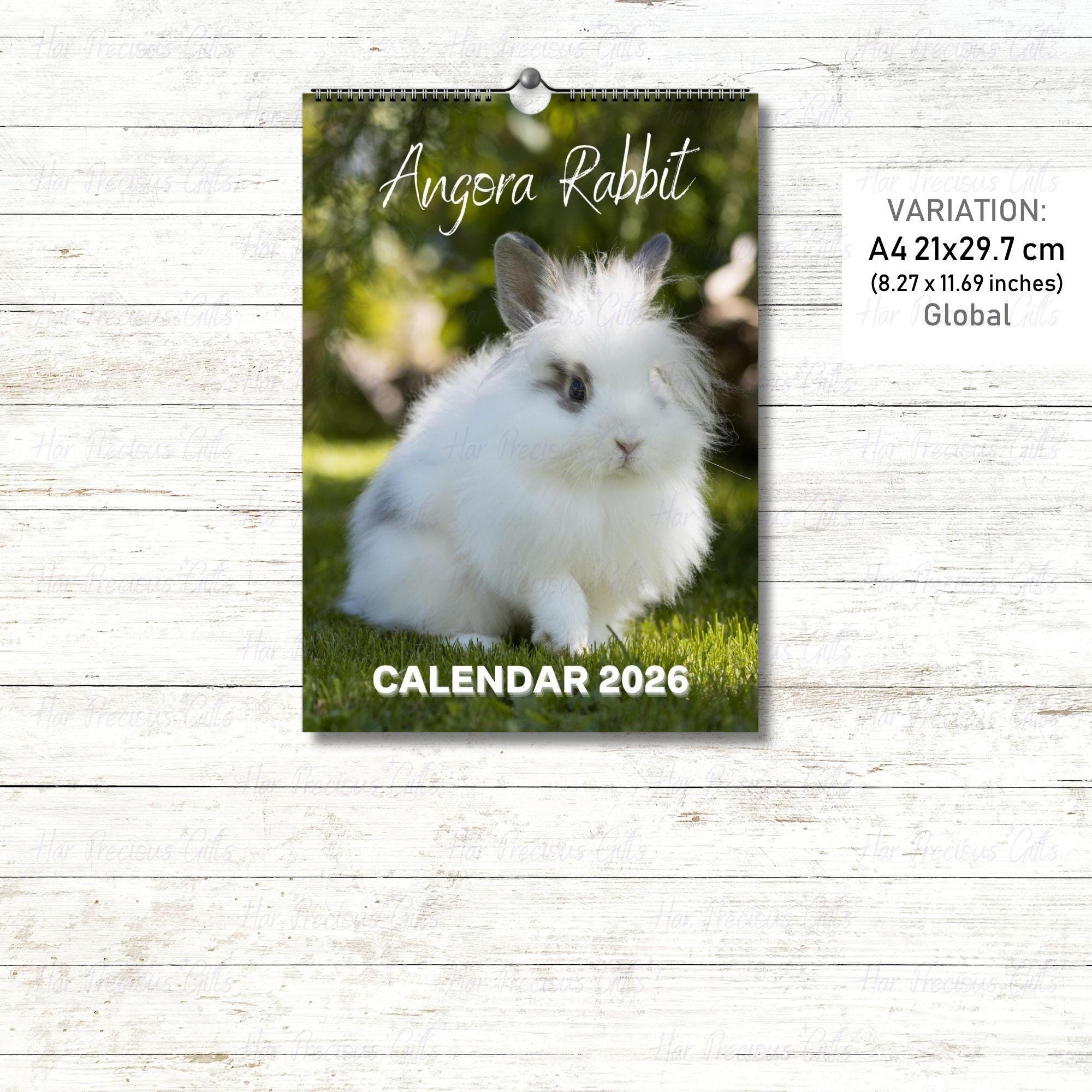 Angora Rabbit Calendar