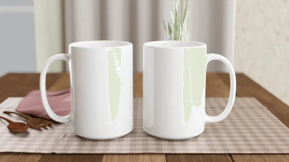 White Ceramic Mug 15oz