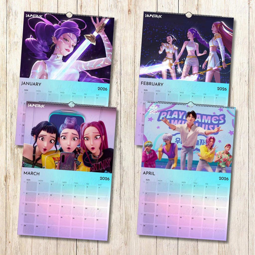 K-pop Demon Hunters 2026 Calendar