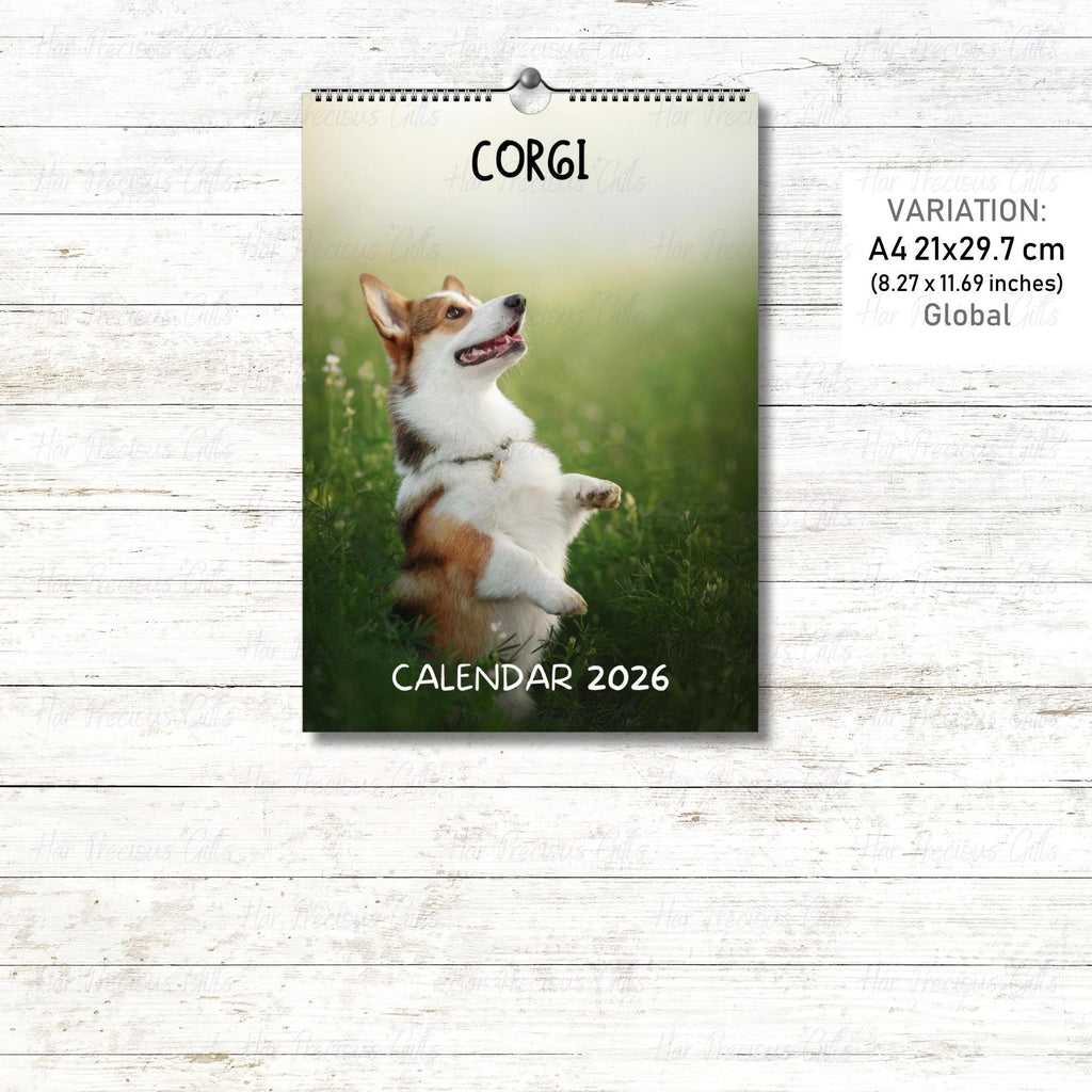 Corgi Calendar 2026