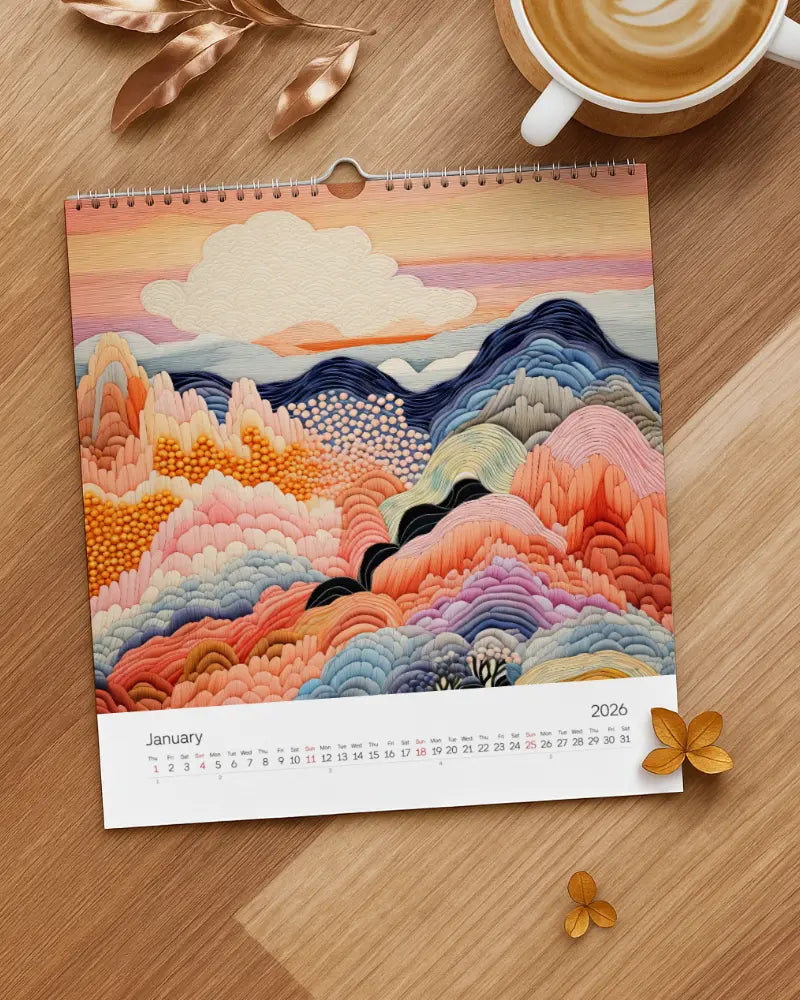 Wall Calendar 2026 - Horizontal (For US & Canada)