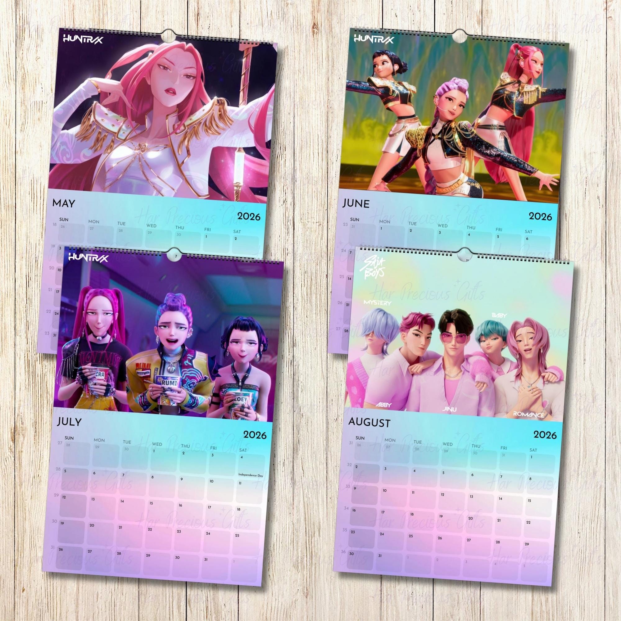 K-pop Demon Hunters 2026 Calendar