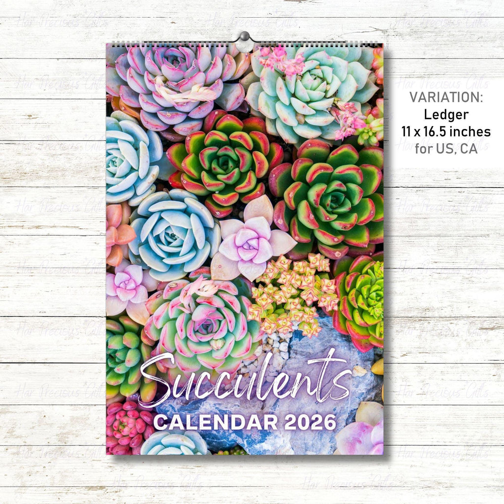 Succulents Calendar 2026