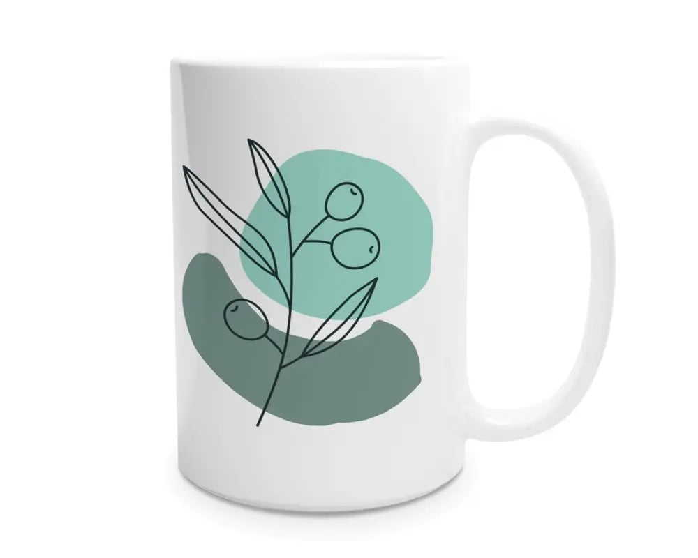 White Ceramic Mug 15oz