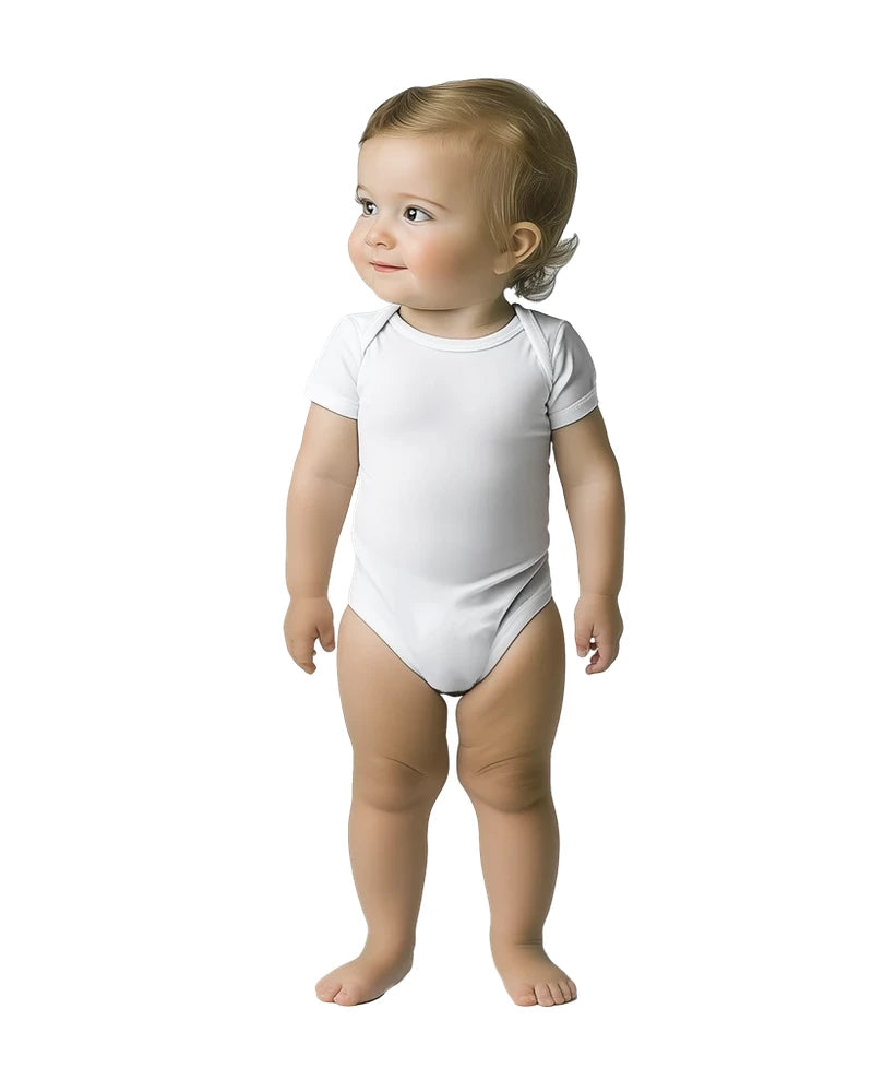 Classic Baby Short Sleeve Bodysuit (Embroidered) - Produced in North America, South America, Europe, UK
